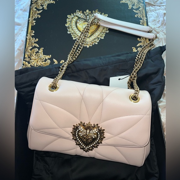 Dolce & Gabbanna large Devotion bag nude pink BNWT! - Picture 5 of 9